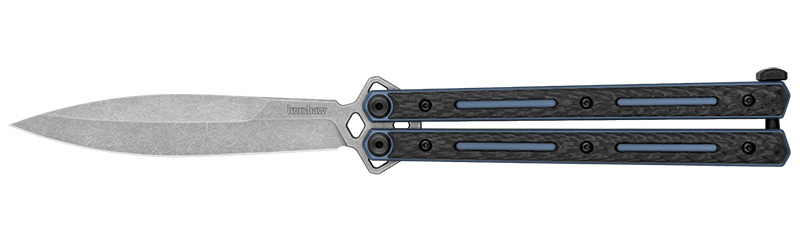 Luncha Spear Point 4.6" CarbonFiber ButterflyKfe