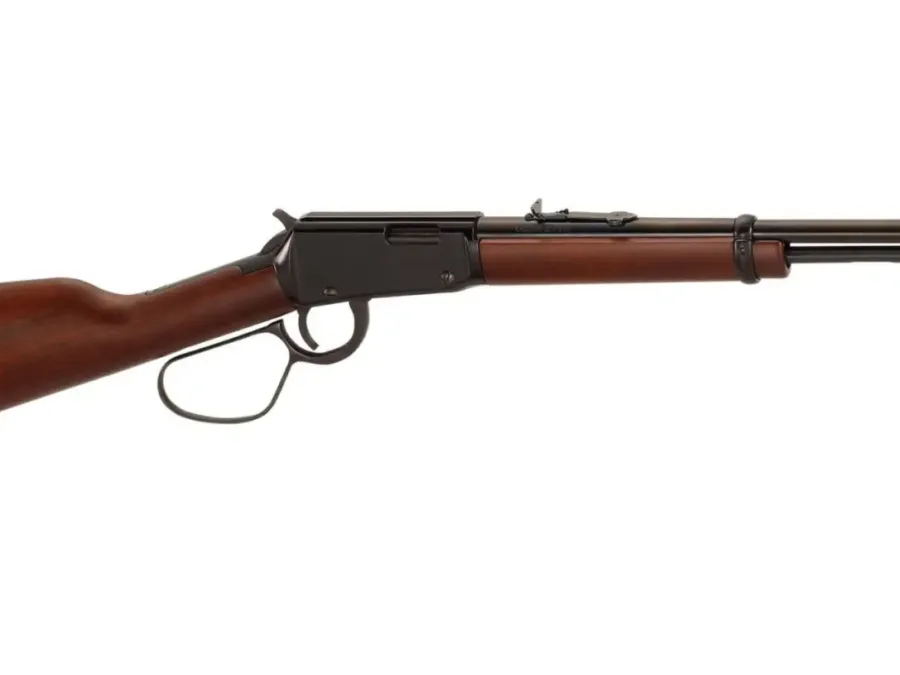 HENRY H1 CLASSIC CARBINE LG LOOP LEVER RIFLE RIL 22 WMR 16.5 IN BBL BLUE/ WALNUT 10 RD