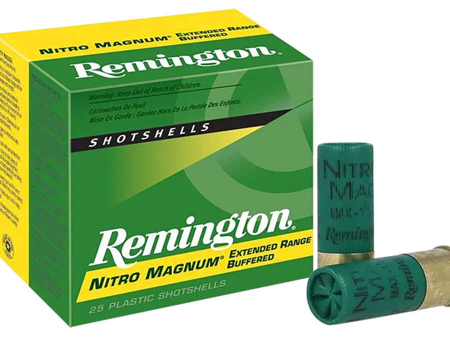 Remington Ammunition 26674 Nitro Magnum 12Gauge 3" 1 5/8oz 4Shot 25 Per Box/10 Case