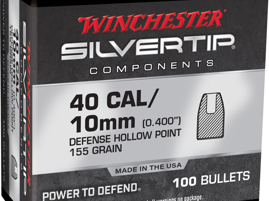 Winchester Ammo WB40ST155X Centerfire Handgun Reloading 40S&W 155gr Silvertip Hollow Point 100 Per Box/10 Case