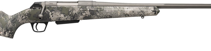 Winchester Repeating Arms 535800228 XPR Extreme 30-06 Springfield 3+1 24" Tungsten Cerakote Fluted Threaded Barrel & Drilled & Tapped Steel Receiver, Fixed TrueTimber VSX Synthetic Stock