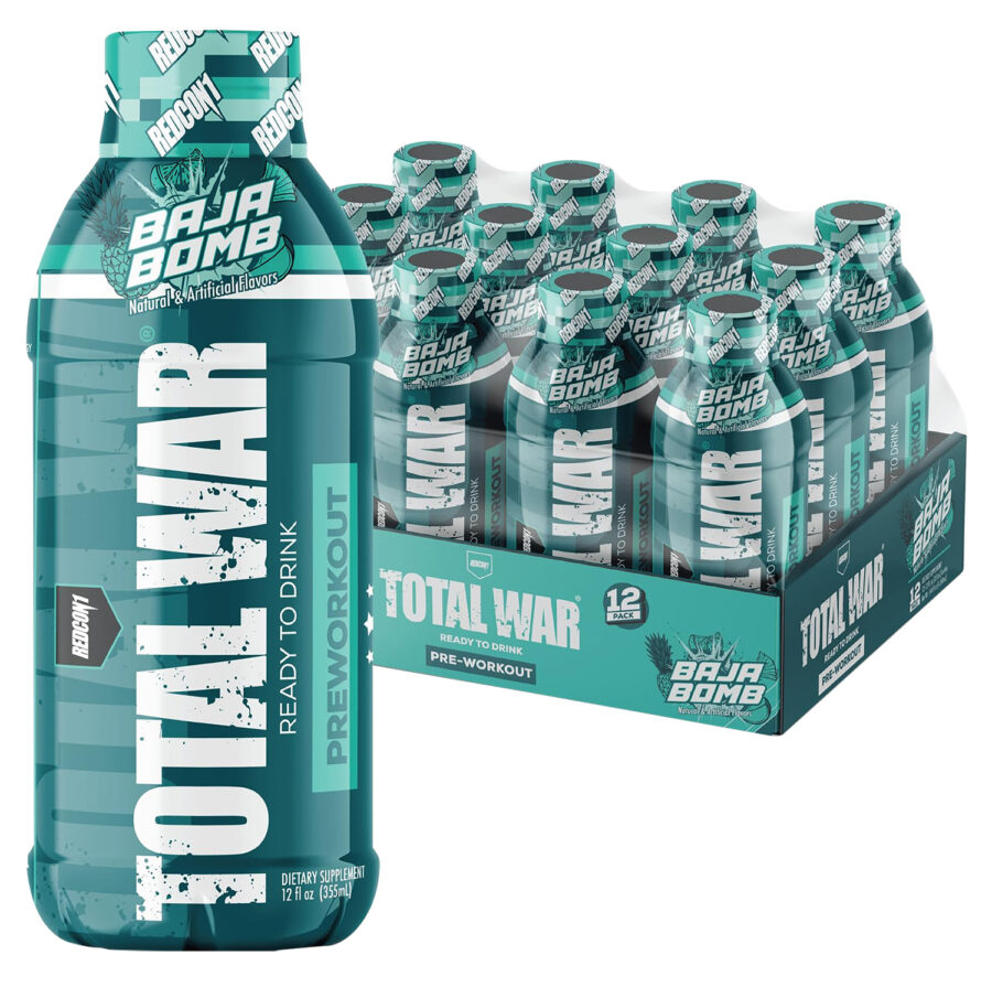 Redcon1 RC1TWRTDBB-12 Total War Ready to Drink Baja Bomb 12 Pack