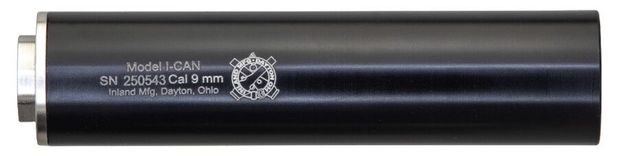 ILM ICAN45    SUPPRESSR 9MM 6" ALUM .578X28 DT BLK