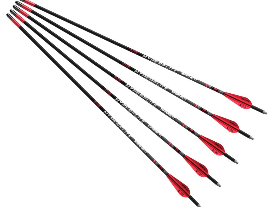 BARNETT BAR20043 HYPERFLITE 22" ARROWS 5PK RED/WHT
