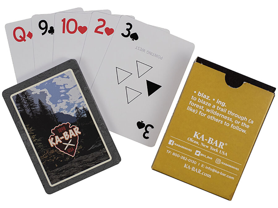 Ka-Bar 9914 Ka-Bar Playing Cards Multi-Color 3.50" Doubles as Trail Markers