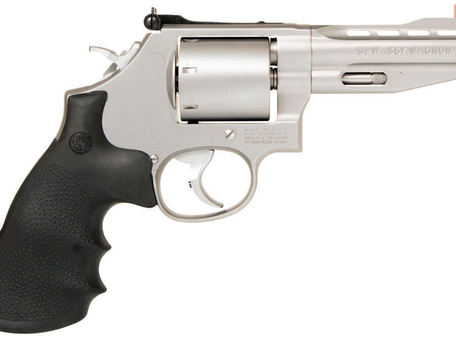 Smith & Wesson 11759 Model 686 Performance Center 357 Mag or 38 S&W Spl +P Stainless Steel 4" Vent Rib Barrel , 6rd Unfluted Cylinder & L-Frame , Chromed Custom Teardrop Hammer & Trigger With Stop