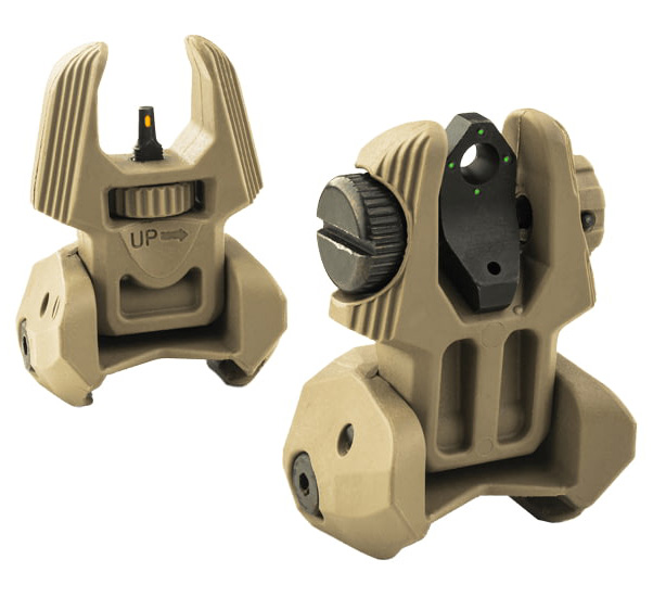 MEPRO Flip Backup Sights 4DR/OHBF Desert