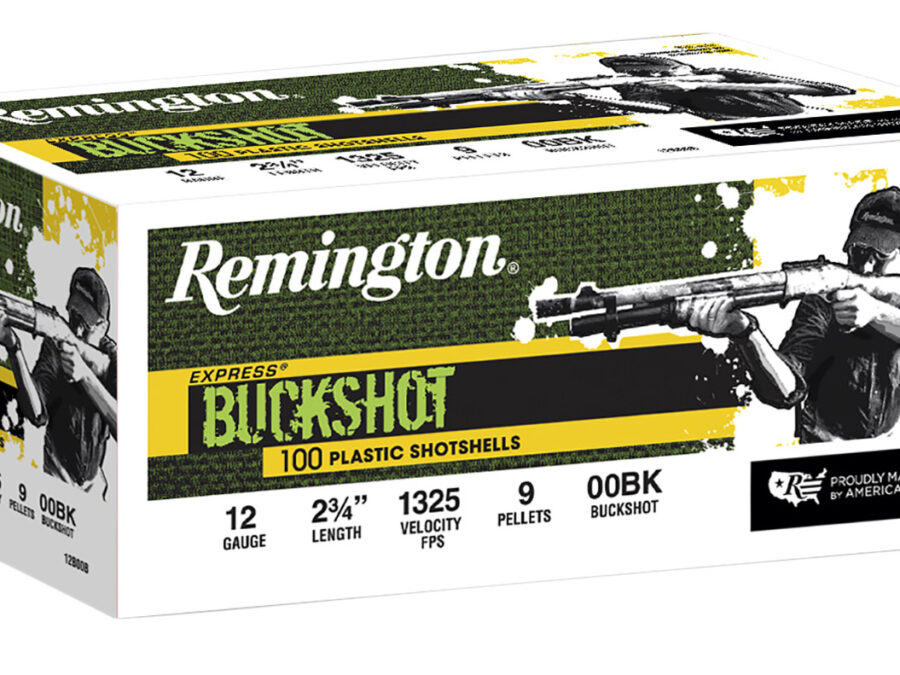 Remington Ammunition 20413 Express Buckshot 12Gauge 2.75" 00Buck Shot 100 Per Box/2 Case