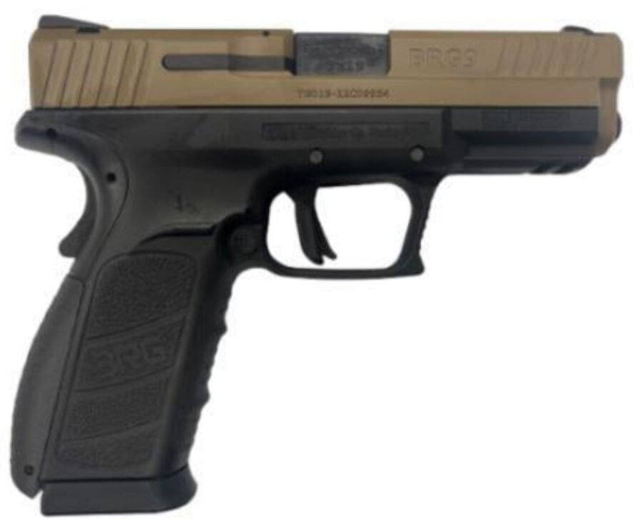 BRG 9 9MM BLACK FRAME FDE SLIDE