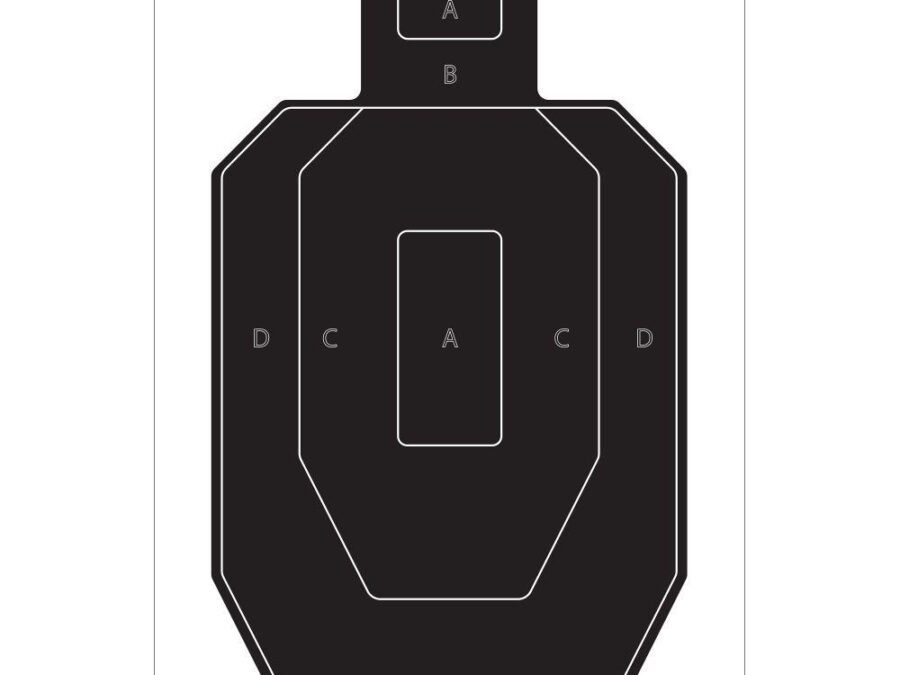 Allen EZ Aim IPSC Silhouette Target 23" x 35" 50/ct
