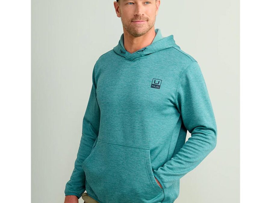 Huk Huk'd Up Performance Fleece Hoodie Storm Blue Heather XL