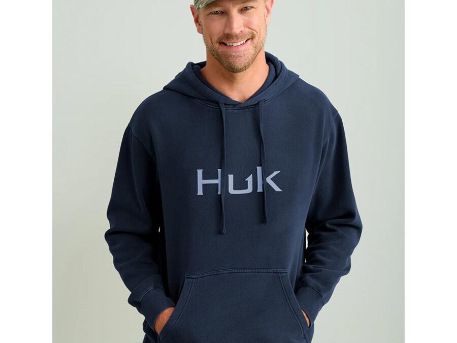 Huk Huk'd Up Logo Long Sleeve Hoodie Naval Academy 2XL