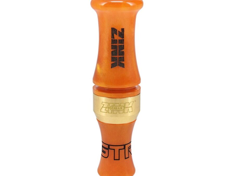 Zink Green Top Rocker Duck Mouth Call Orange Marbleade