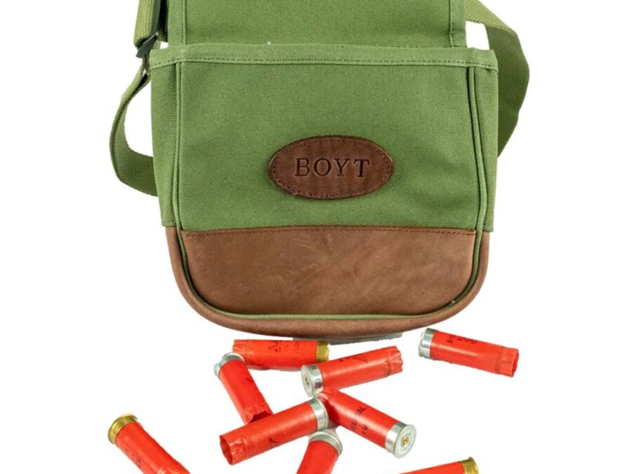 Boyt Signature Series Canvas and Leather Shell Pouch OD Green