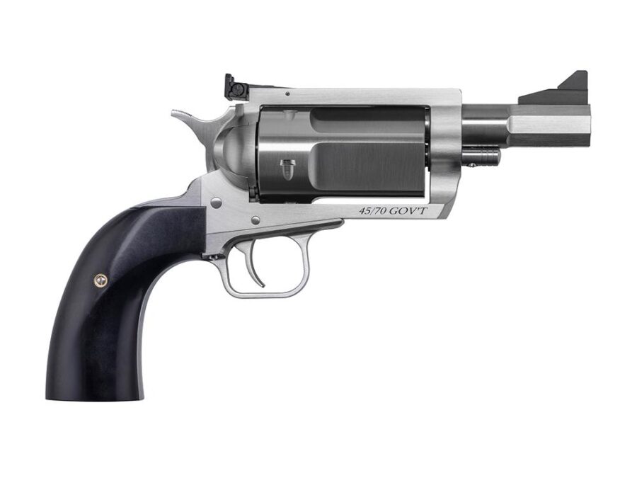 Magnum Research Exclusive BFR Rolling Thunder Handgun .45-70 Gov't 5rd Capacity 3" Barrel Silver with Black Grips
