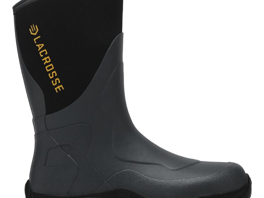 LaCrosse Alpha Agility Field Boot 12" Black/Gray Size 8