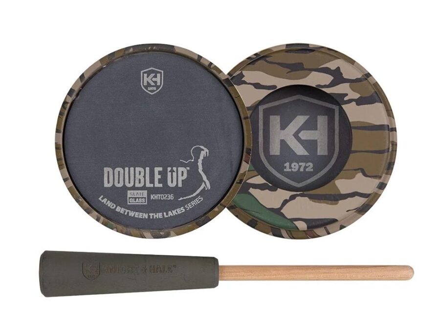 Knight & Hale Double Up Slate/Glass Pot Turkey Call LBTL Series Mossy Oak Greenleaf