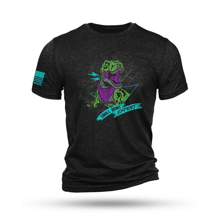 Nine Line T-Rex Short Sleeve Shirt Black Triblend L