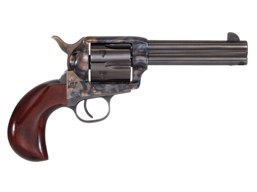 Taylor & Company 1873 Cattleman Handgun .357 Mag/.38 Spl 6rd Capacity 4.75" Blued Barrel Case Hardened Frame Wood Grip