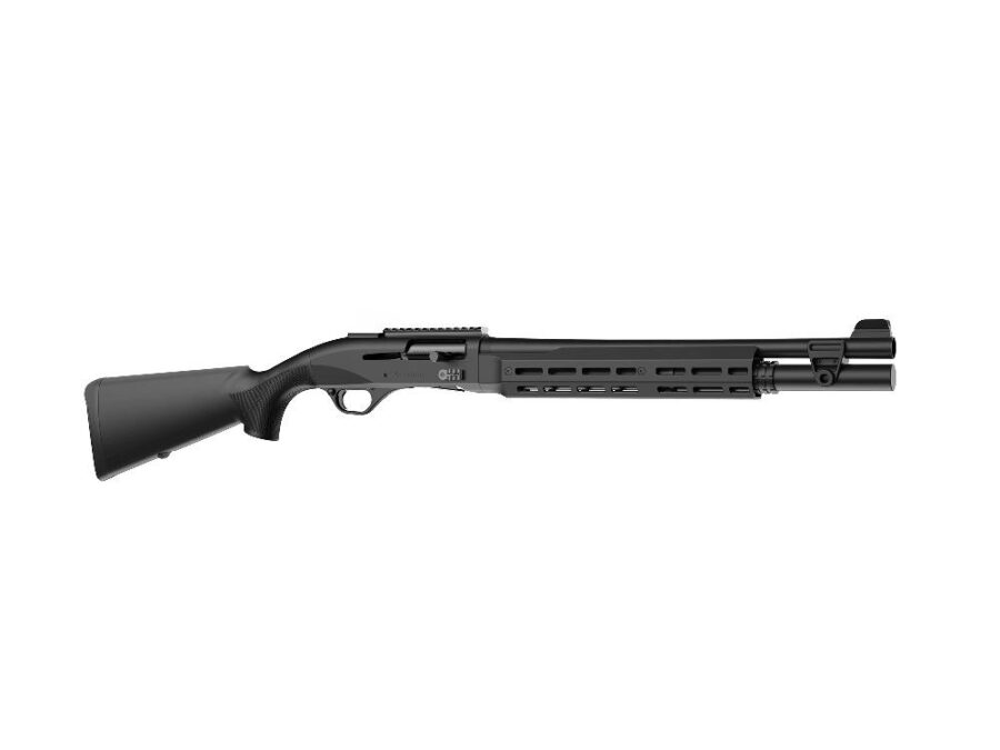 Retay 724 Patrol w/Aluminum Forend Shotgun 12ga 3" Chamber 4rd Capacity 18.5" Barrel Black Synthetic Matte Finish
