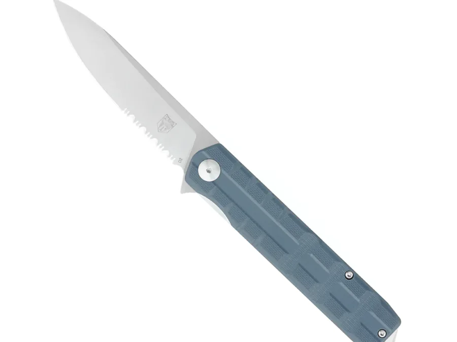 COBRATEC KUZIO SIDE FLP GRY G10 3.25" DROP SERRATED