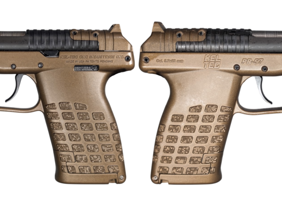 KELTEC PR57 5.7X28 PISTOL 4.64"BBL OPTIC READY, BURNT BRONZE, 20+1, 2-STRIPPER CLIPS