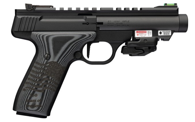 BUCK MARK 22LR 4.4IN BARREL 10RD BLACK TB OR G10 GRIP 250Yr AMERICAS IND 051612490