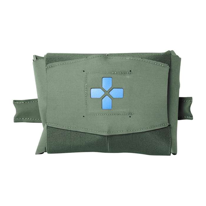 BLUE FORCE  MICRO TRAUMA KIT NOW! PLUS+ - MOLLE HELIUM WHISPER - ADVANCED SUPPLIES - RANGER GREEN