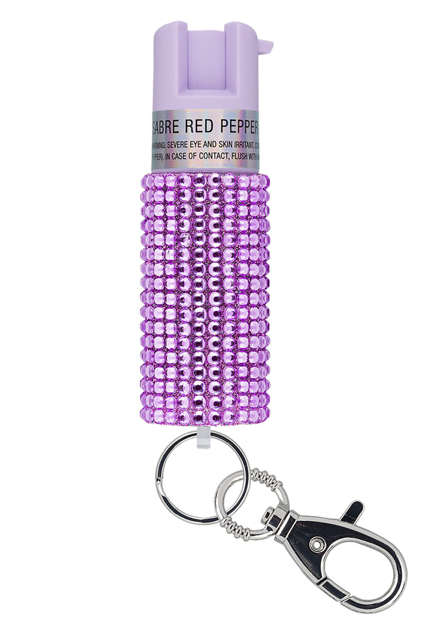 Sabre KRJLV02  Pepper Spray 25Bursts Compact Lavender Canister Includes Snap Clip