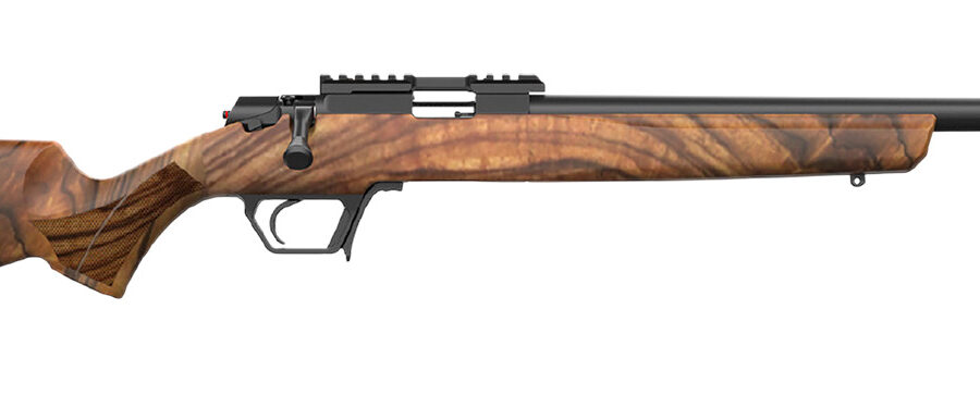 Retay USA ASD22-SWAL-20 Asend Hunter 22 LR 10+1 20" Black Heavy Barrel, Black Chrome Receiver w/Picatinny Rail, Turkish Walnut Fixed Stock