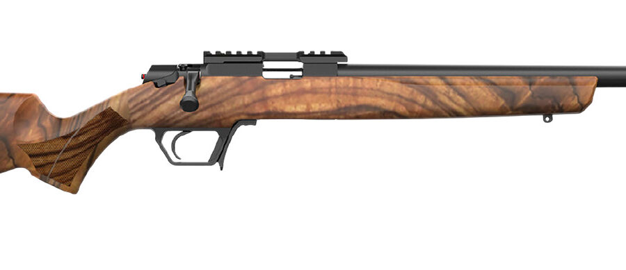 Retay USA ASD22-SWAL-16 Asend Hunter 22 LR 10+1 16" Black Heavy Barrel, Black Chrome Receiver w/Picatinny Rail, Turkish Walnut Fixed Stock