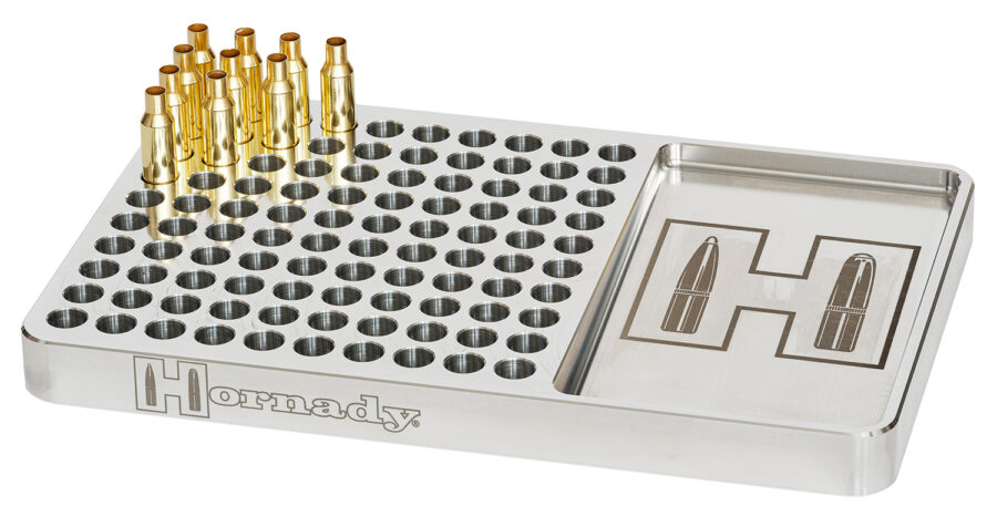 Hornady 480044 Reloading Block Red Aluminum Capacity 100rd Rifle Firearm