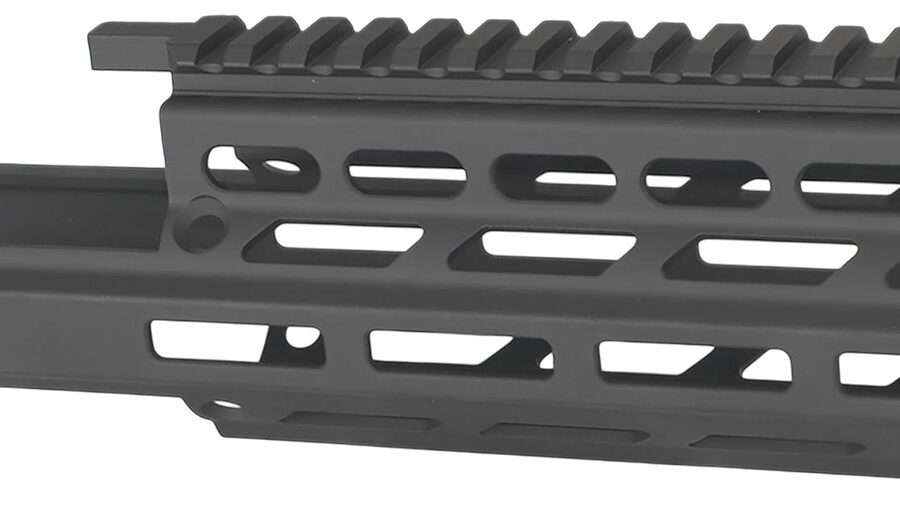 Kinetic Development Group STR5-MK2-020 SRX6 MK2 Stribog Rail Extension Black Aluminum Compatible w/ Stribog SP9 Models w/ MLOK Receivers