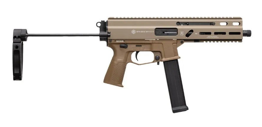 GRAND POWER STRIBOG SP45A3 .45 ACP  8IN BARRELSUB PISTOL PDW TAILHOOK BRACE FDE