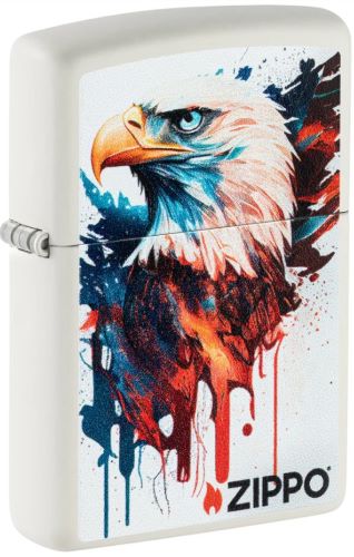 ZIPPO WINDPROOF LIGHTER - WHITE MATTE EAGLE