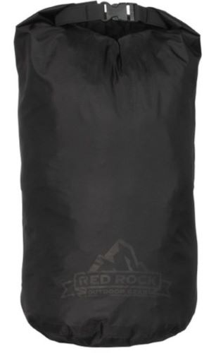 RED ROCK ROLL TOP DRY BAG - 13 LITER WATERPROOF BLACK