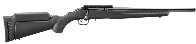 RUGER AMERICAN 22WMR 9-SHOT - 16.1" THREADED MATTE BLACK