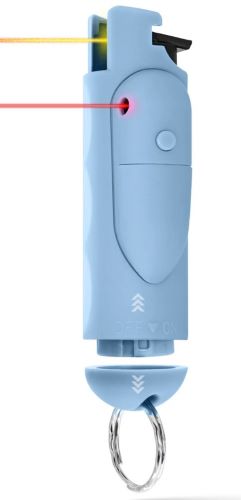 GUARD DOG ACCUFIRE2 PEPPER SPR - W/ LASER SIGHT & KEYCHAIN BLUE