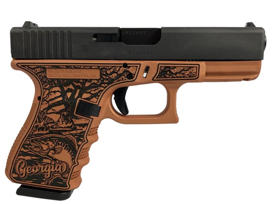 Glock 19 Gen 3 Custom "Georgia Clay" Handgun 9mm Luger 15rd Magazines (2) 4.02" Barrel Austria Made