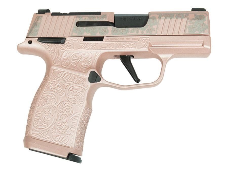 Sig Sauer P365X Full Size Rose Gold Handgun 9mm Luger 12rd Magazines (2) 3.1" Barrel Black