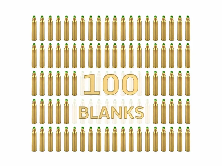 F5 MFG M200 Mil Spec 5.56 Blanks - 100 Cartridges | Bulk Packaging