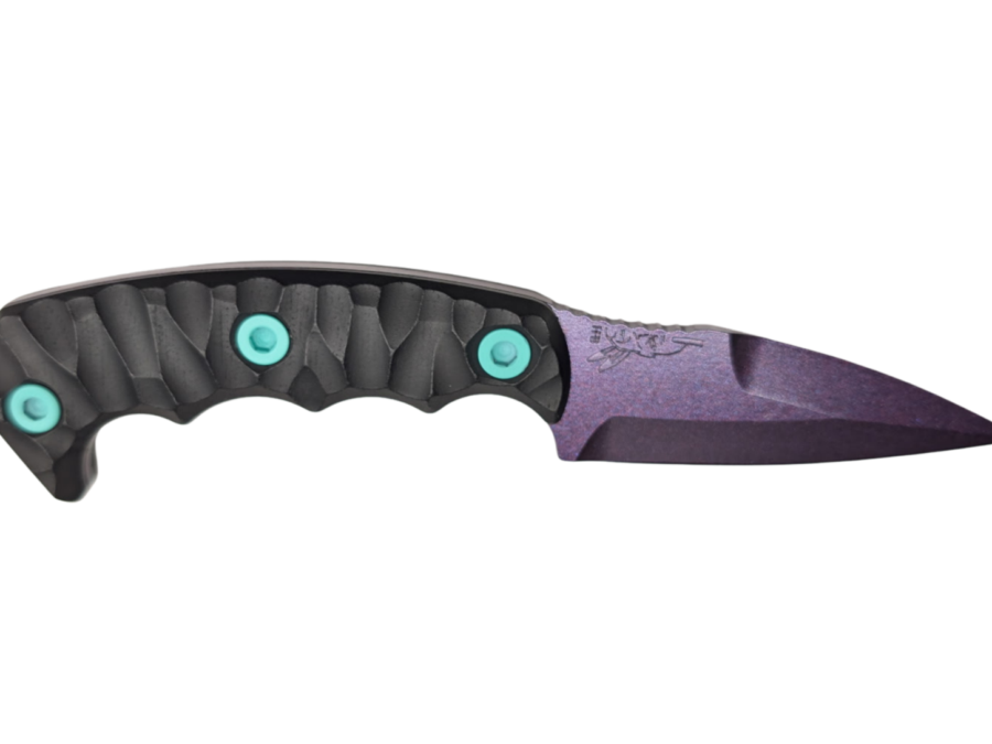 HALF FACE BLADES HUMINT COSMIC 3" BLADE, 8"OA, CPM S45VN STEEL, MICARTA GRIP