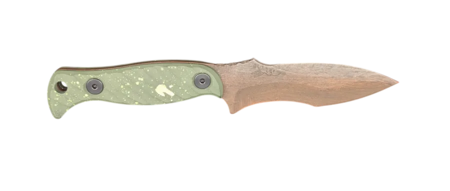 HALF FACE BLADES EXTREMIS DOOMSDAY 3.5" BLADE, 7.5"OA, S45VN STEEL, MICARTA GRIP