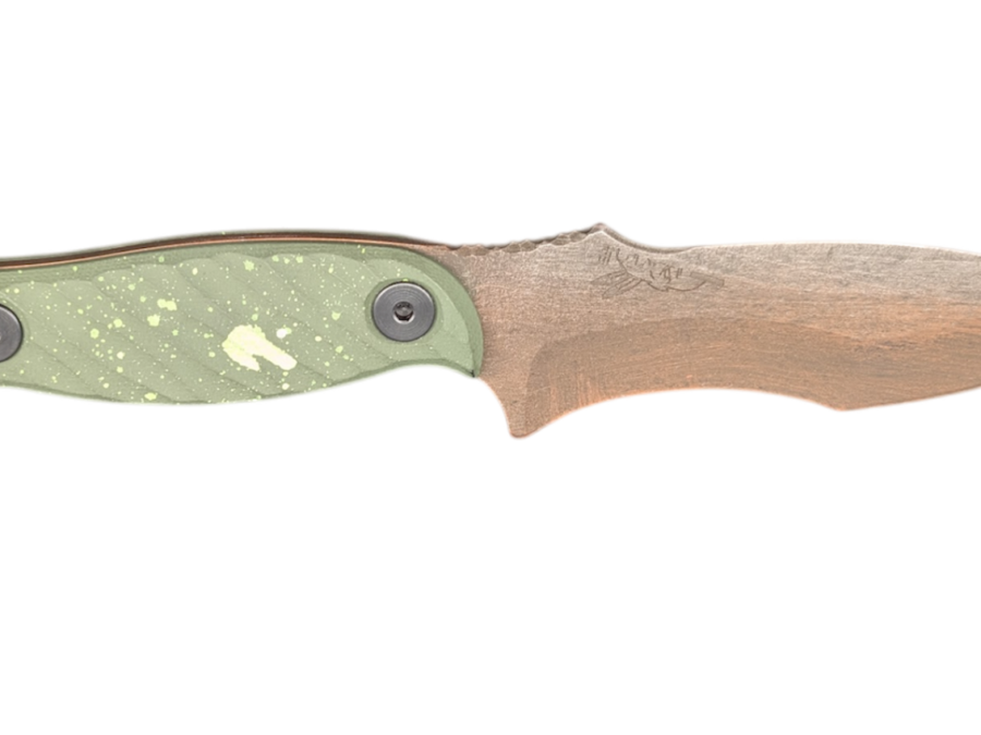 HALF FACE BLADES EXTREMIS DOOMSDAY 3.5" BLADE, 7.5"OA, S45VN STEEL, MICARTA GRIP