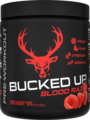 BUCKED UP PRE-WORKOUT BLOOD - RAZ 30 SERVINGS