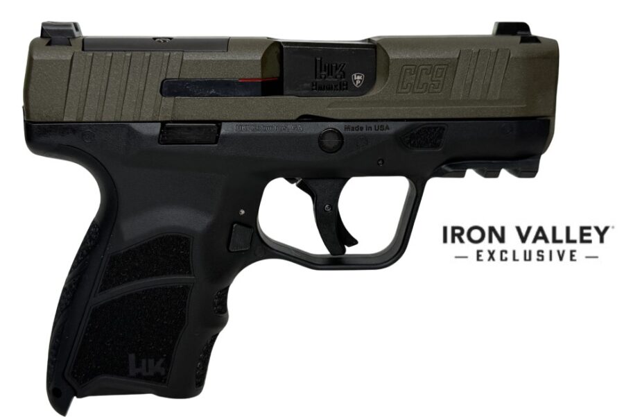 CC9 Micro Comp 9mm 3.32" OR Grn/Blk 1-10/12rd IVS
