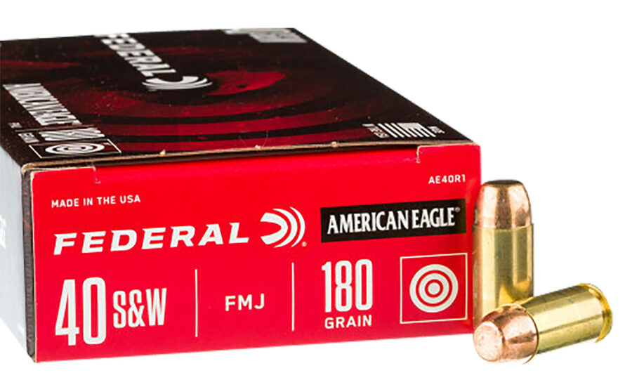 Federal C40180A400 Champion Training 40S&W 180gr Full Metal Jacket 400 Per Box/1 Case *Loose