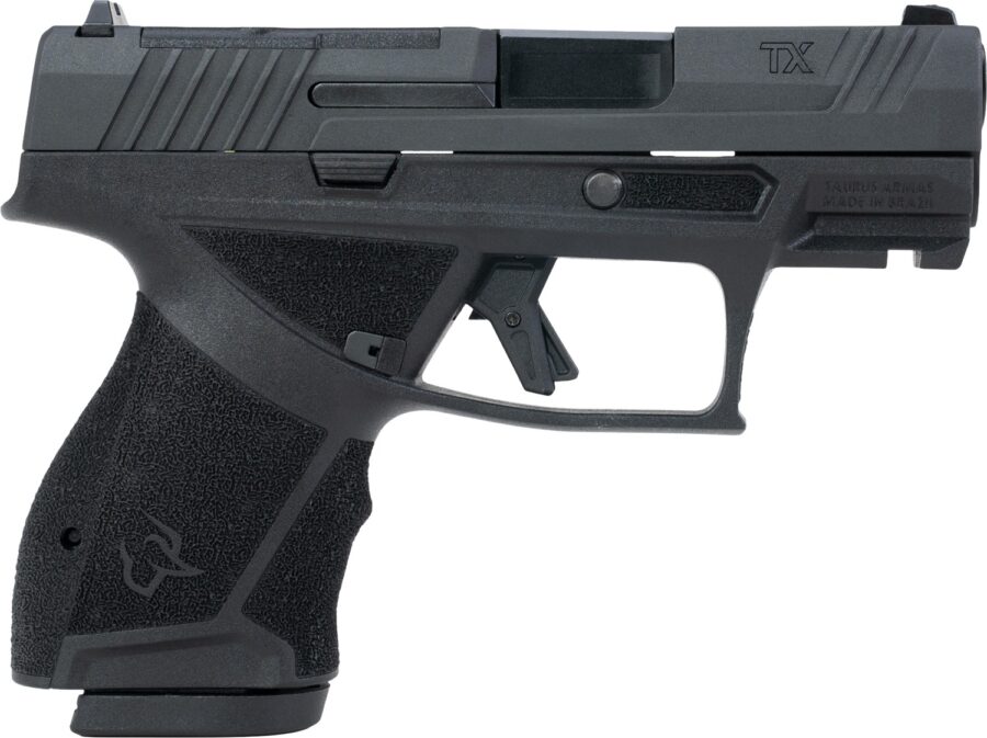 Taurus 1-TX9SC431 TX 9  Sub-Compact Frame 9mm Luger 13+1 3.40" Black Black Nitride Alloy Steel Optic Ready/Serrated Slide Black Stainless Steel Frame w/Picatinny Rail Interchangeable Backstrap Grip