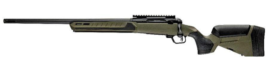 Savage Arms 32646 110 Core Predator Full Size 22-250 Rem 10+1 22" Medium Heavy Fluted Barrel, Arca Rail Forend, Hunter Green AccuStock w/AccuFit V2 Synthetic Stock, Left Hand