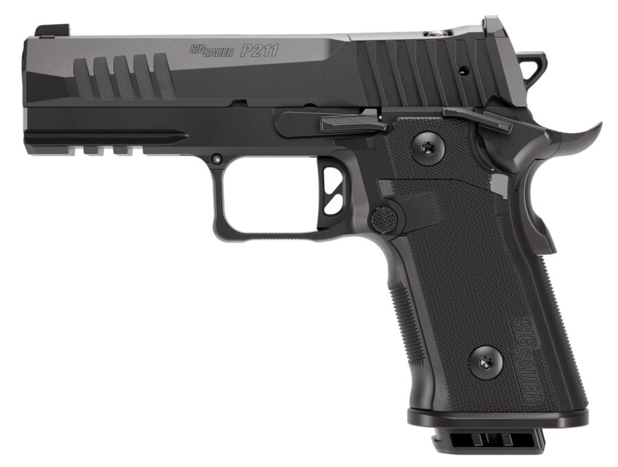 Sig Sauer 211CA9GT410 P211 GT4 Carry Frame 9mm Luger 10+1 4.20" Black Barrel, Black Nitron Stainless Steel Optic Ready/Serrated Slide & Stainless Steel Frame w/Beavertail & Picatinny Rail, G10 Grip Pa